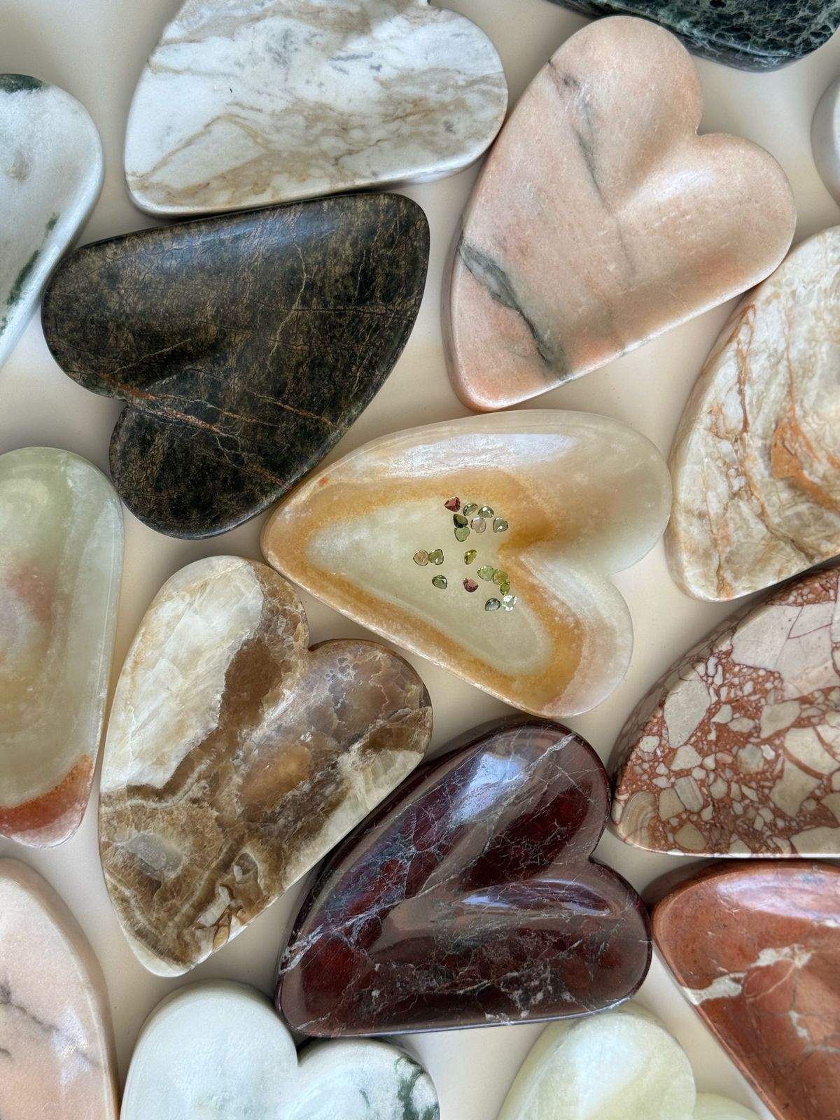 Heart-Shaped marble trinket dish