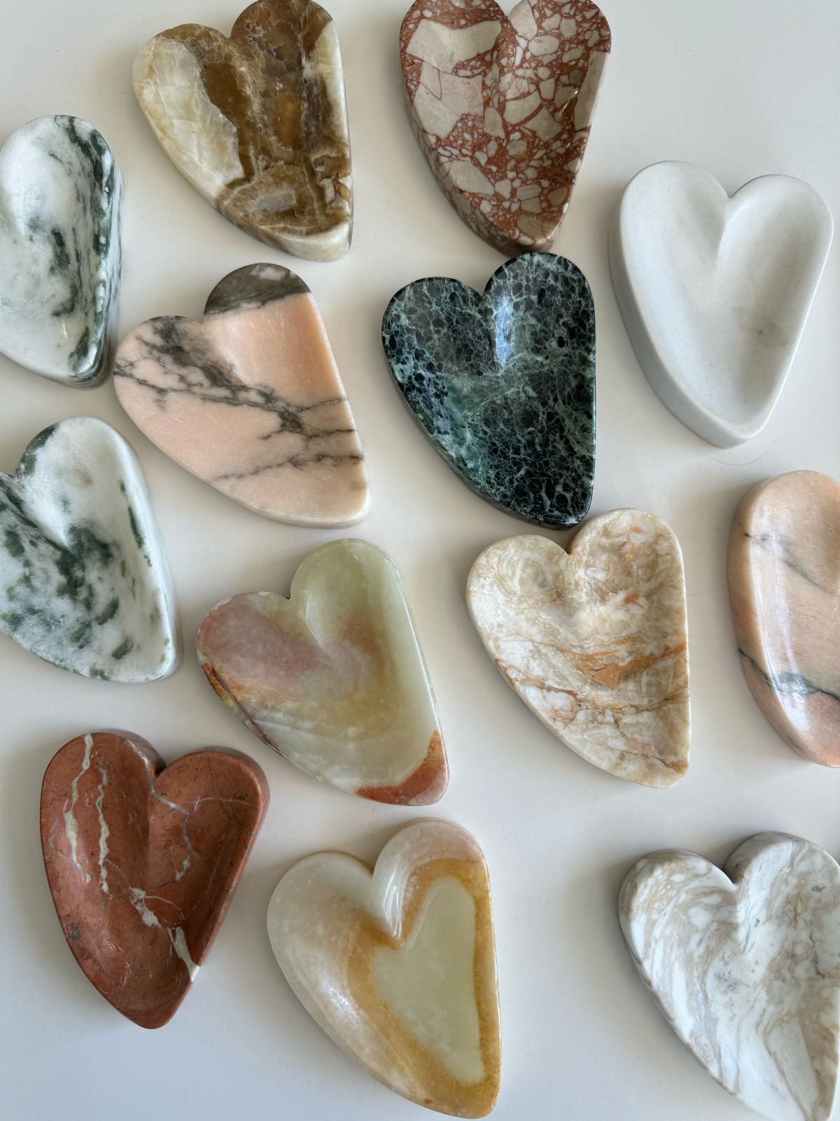 Heart-Shaped marble trinket dish